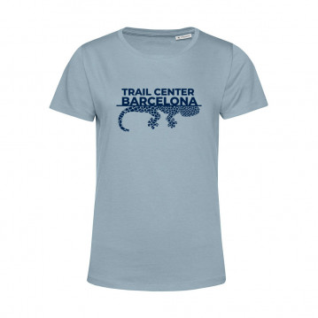Camiseta Orgánica Mujer Azul Trail Center Barcelona