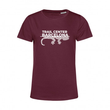 Camiseta Orgánica Mujer Granate Trail Center Barcelona